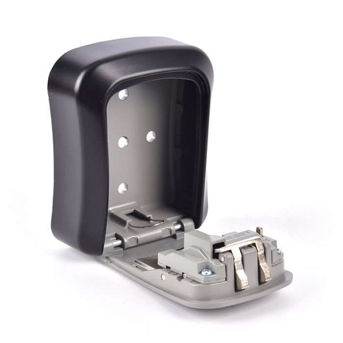 Key Lock Box Wall Mounted Aluminum Alloy Key Safe 4-digit Password Storage Box Encounter